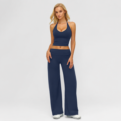 Women’s Sculpt & Flow Halter Flare Active Set