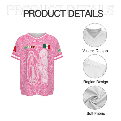 🎉Light Pink Virgencita & San Juditas Mexico 2026 Soccer Jersey
