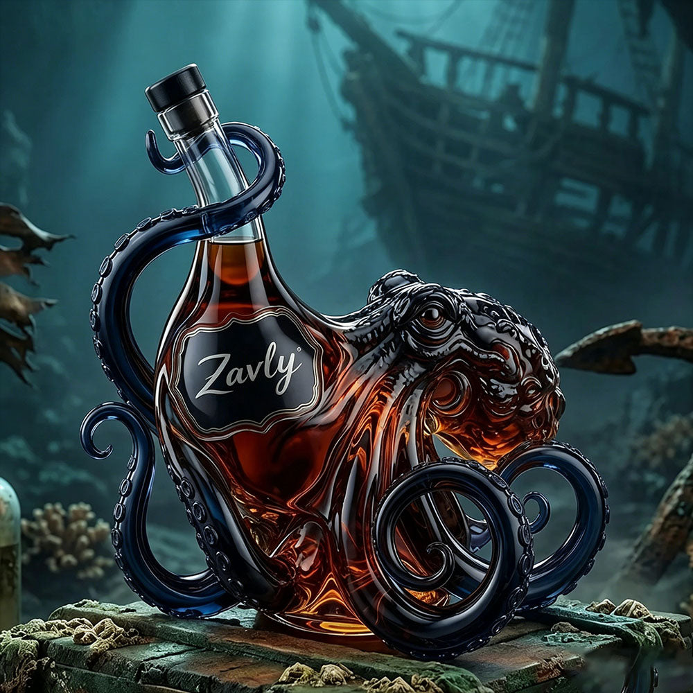 Octopus Black Spiced Rum Collector's Bottle