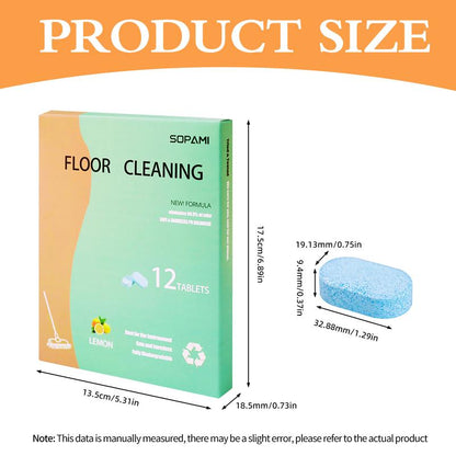 ⭐Efficient Floor Cleaning Tablets: Multi-Surface Solution (Lemon Scent)