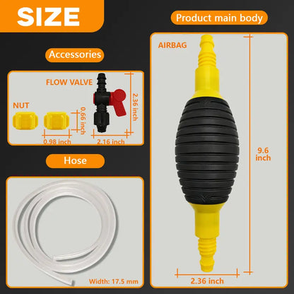 ⛽ High-Flow Manual Siphon Transfer Pump Kit