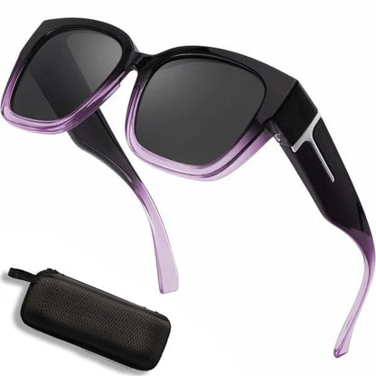 🔥Polarized Fit Over Sunglasses for Women🕶️ – UV400 Protection for Prescription Glasses ✨