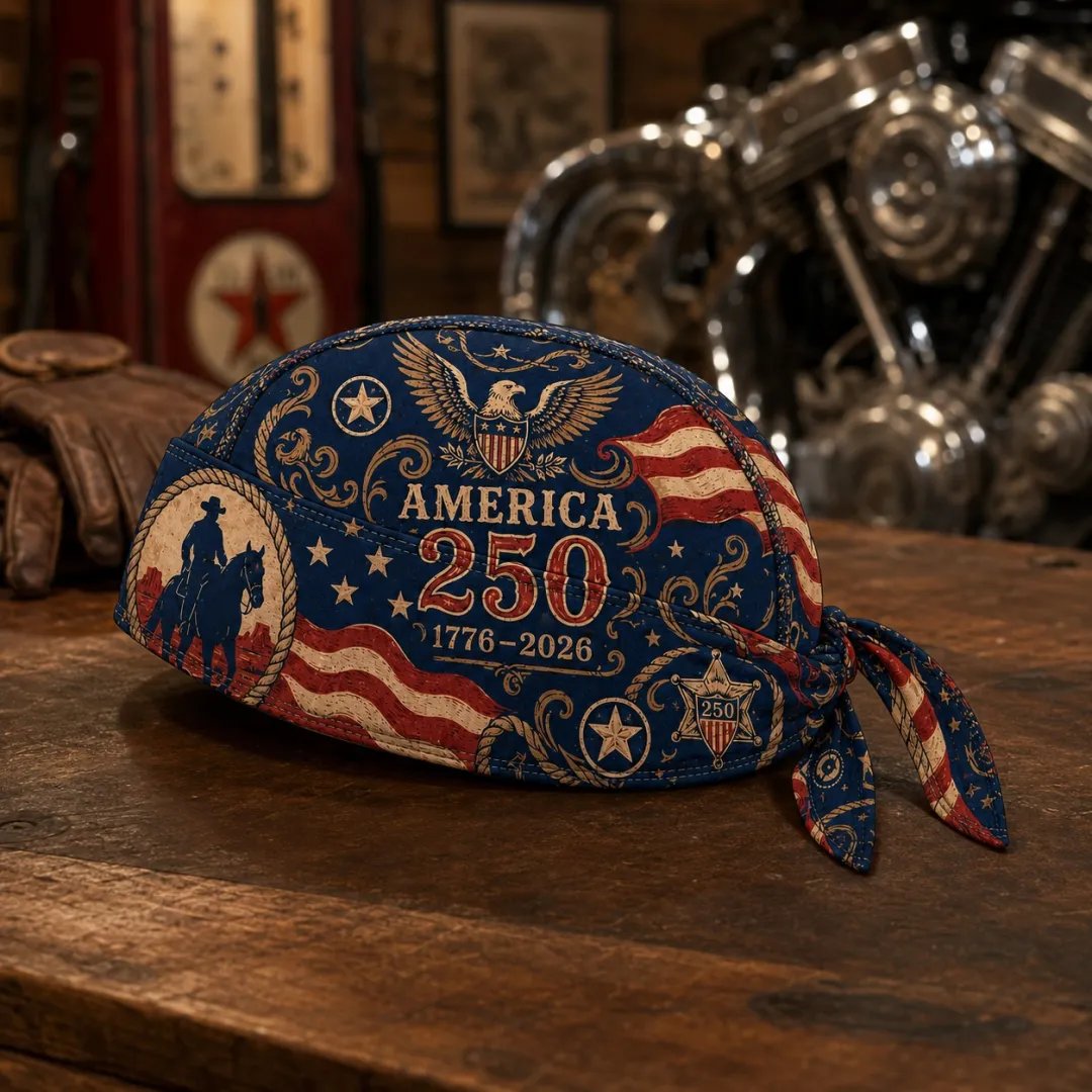 ⚡️Independence Day 49% OFF- 🏍️ America 250 Cycling Pirate Hat / Biker Headwrap