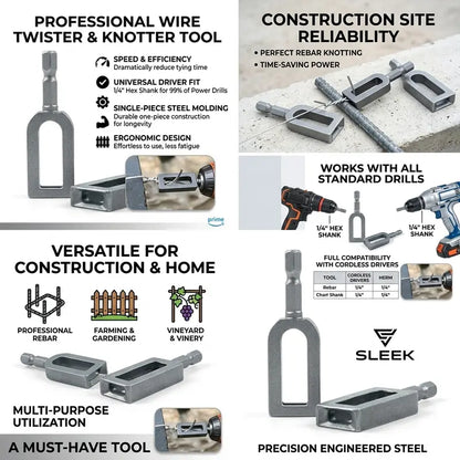 ⚙️ Professional High-Efficiency Wire Twister / Knotter