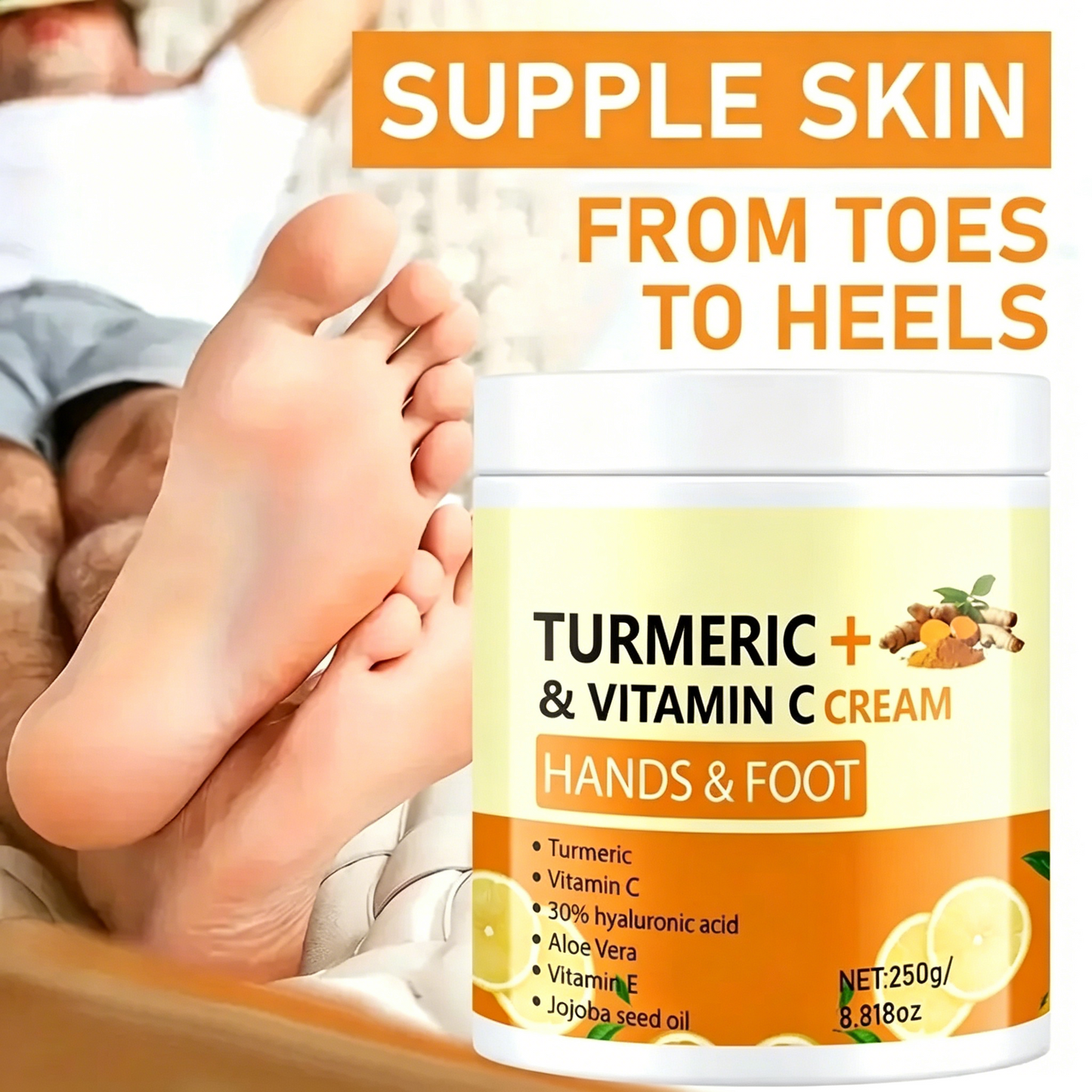 🌟 Turmeric & amp Vitamin C Hand and Foot Cream