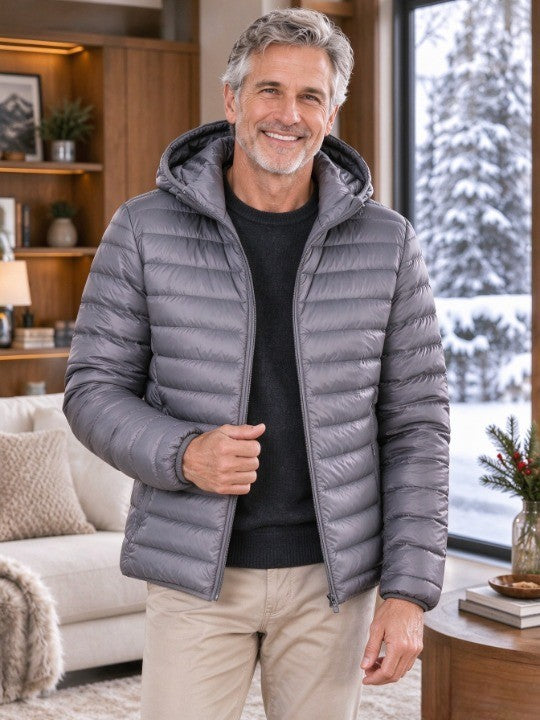 Men’s Quilted Hooded Puffer Jacket