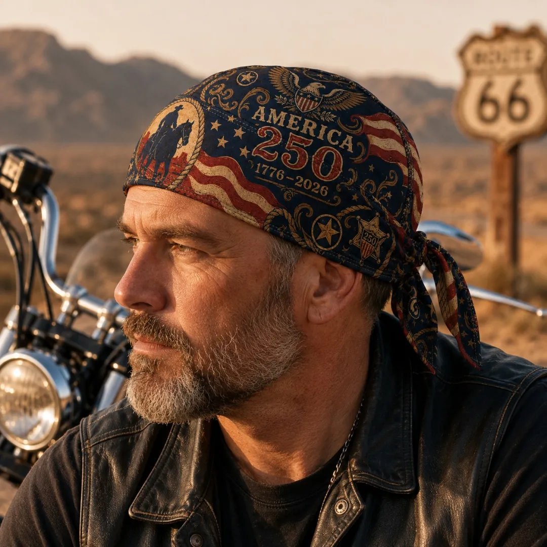 ⚡️Independence Day 49% OFF- 🏍️ America 250 Cycling Pirate Hat / Biker Headwrap