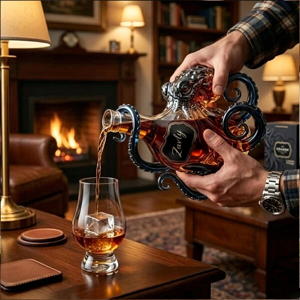 Octopus Black Spiced Rum Collector's Bottle