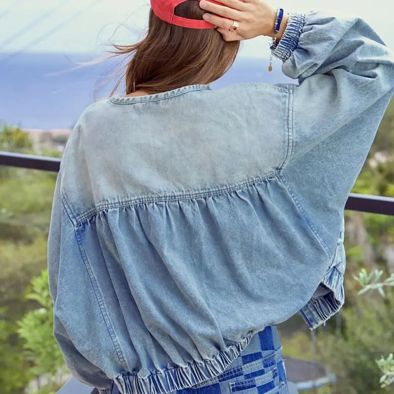 Women’s Vintage Floral Denim Jacket
