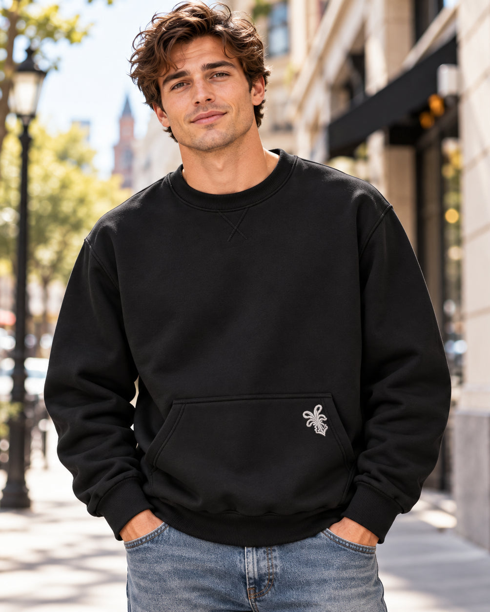 Men's Vintage Washed Fleece Sweatshirt