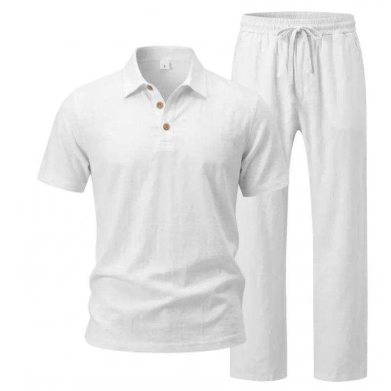 Men’s Linen-Blend Vacation Set