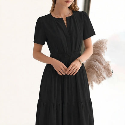 🌸 Women's Casual Boho Midi Beach Dress
