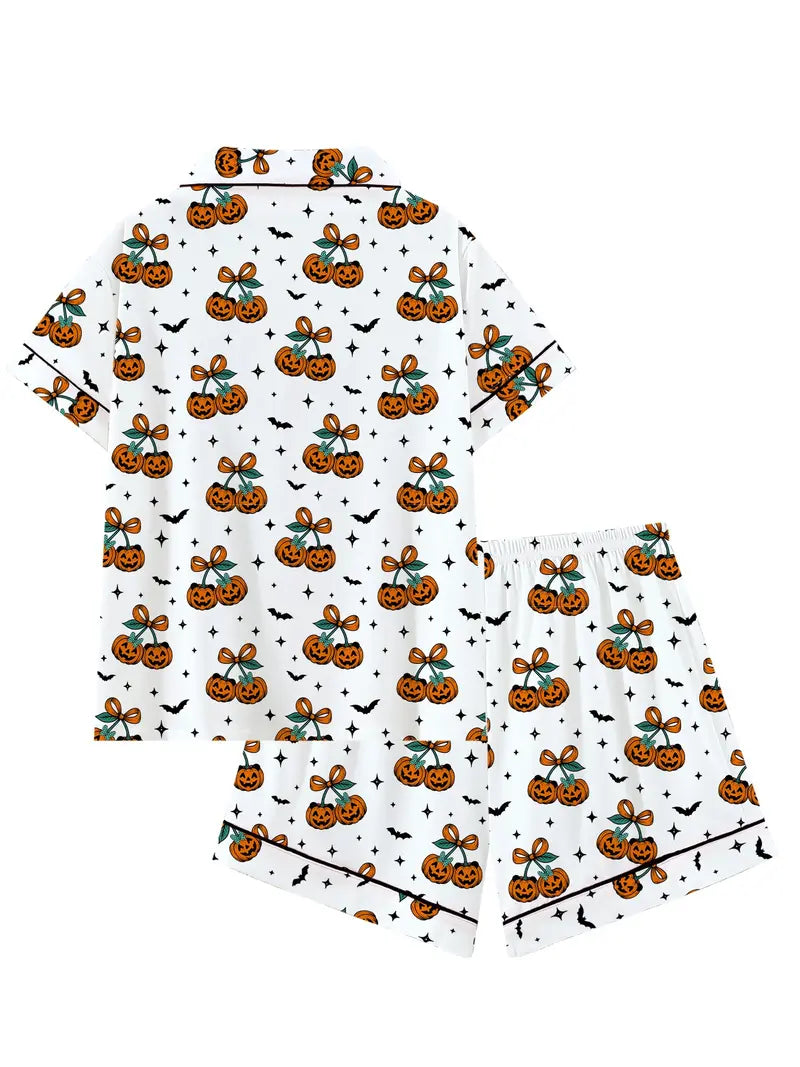 Cute & Cozy Halloween Pumpkin Pajama Set