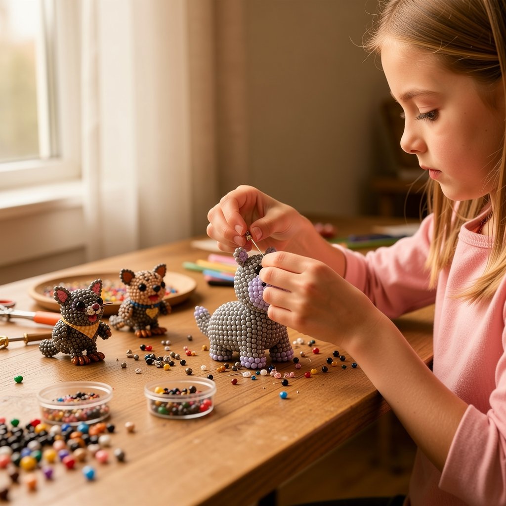 🔥Last Day 49% OFF -🧵✨Tiny 3D Beaded Animal DIY Kit