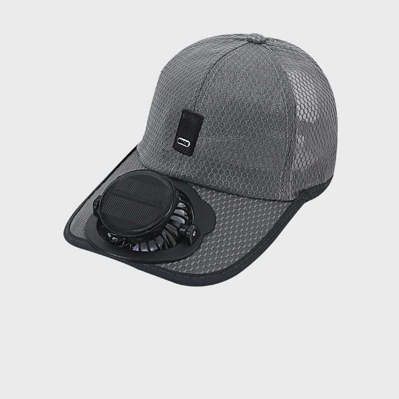 ☀️ Solar & USB Dual-Powered Fan Hat: UPF50+ breathable cooling baseball cap with 3-speed 360° adjustable whisper-quiet fan!