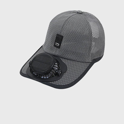 ☀️ Solar & USB Dual-Powered Fan Hat: UPF50+ breathable cooling baseball cap with 3-speed 360° adjustable whisper-quiet fan!