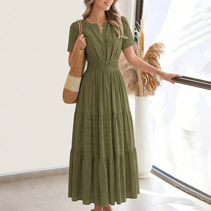 🌸 Women's Casual Boho Midi Beach Dress