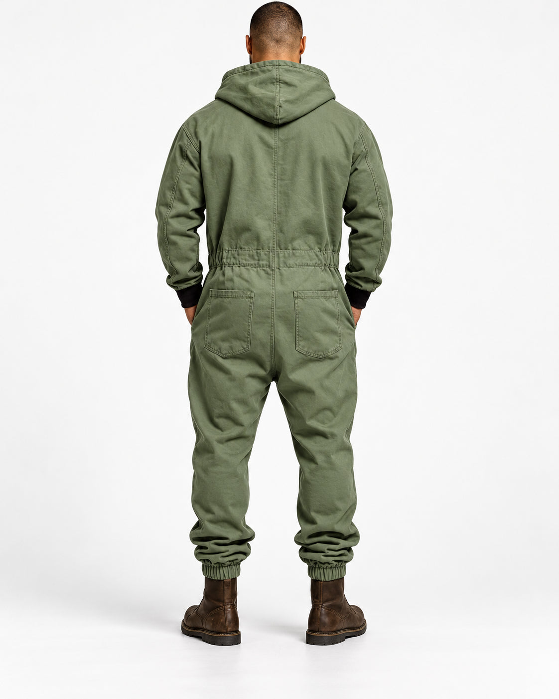 Men's Hooded Cargo Jumpsuit