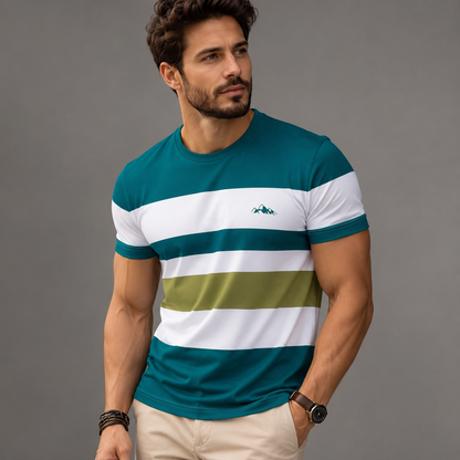Men’s 3-Pack Color Block Slim Fit T-Shirts