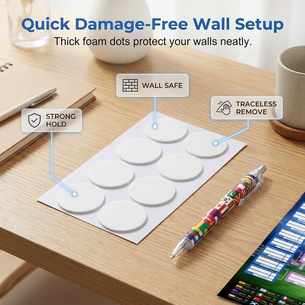 ultimate-2026-soccer-fan-wall-chart-kit-group-stage-knockout-posters-23-6-x-35-4-marker-pen-mounting-strips-included-5804