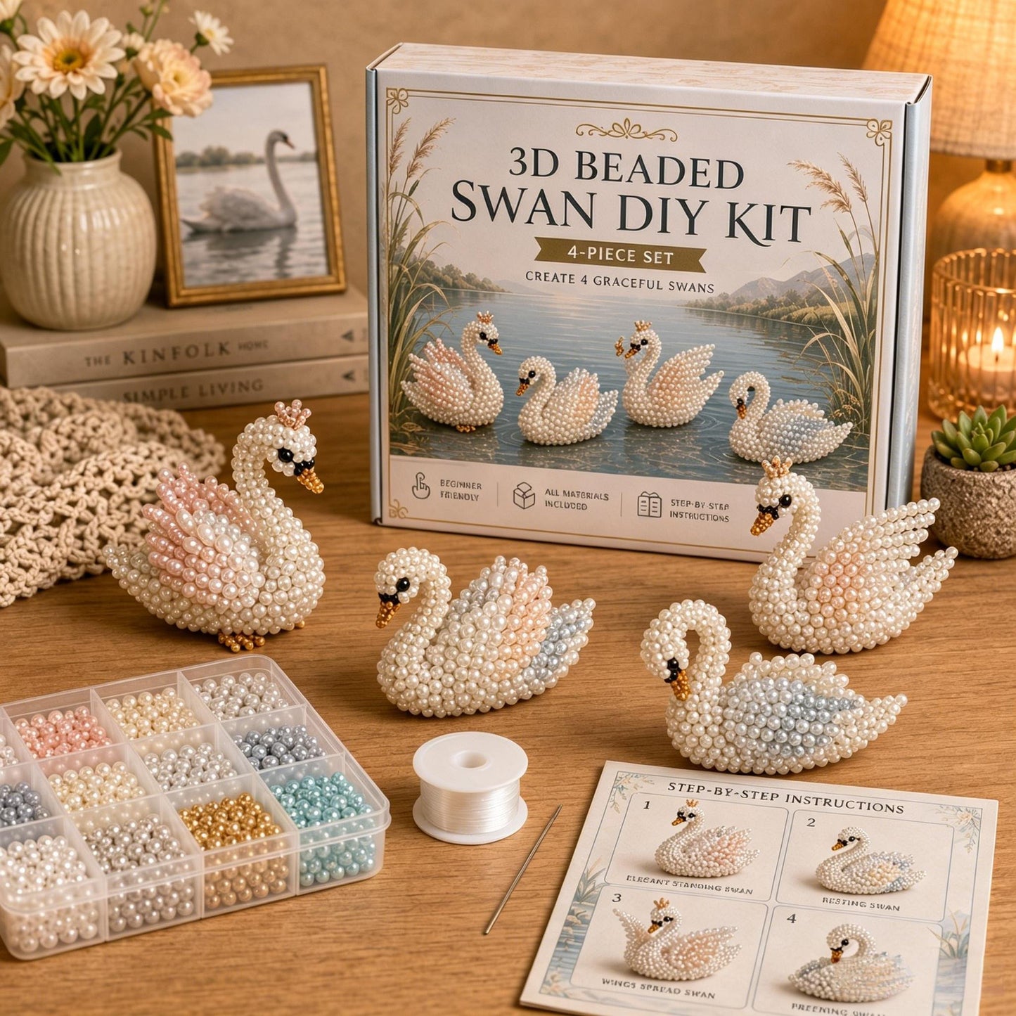 🔥Last Day 49% OFF -🧵✨Tiny 3D Beaded Animal DIY Kit