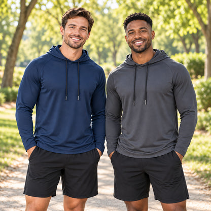 Men’s 2-Pack Breathable Lightweight Casual Hoodies