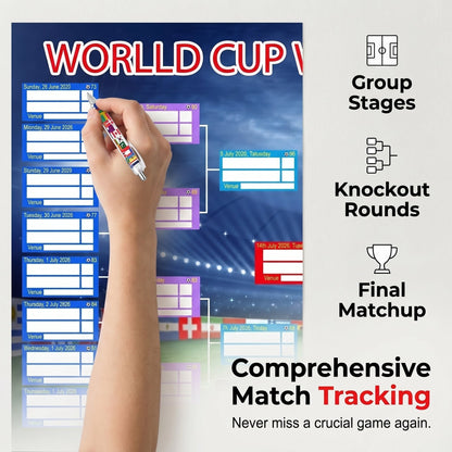 ultimate-2026-soccer-fan-wall-chart-kit-group-stage-knockout-posters-23-6-x-35-4-marker-pen-mounting-strips-included-5804
