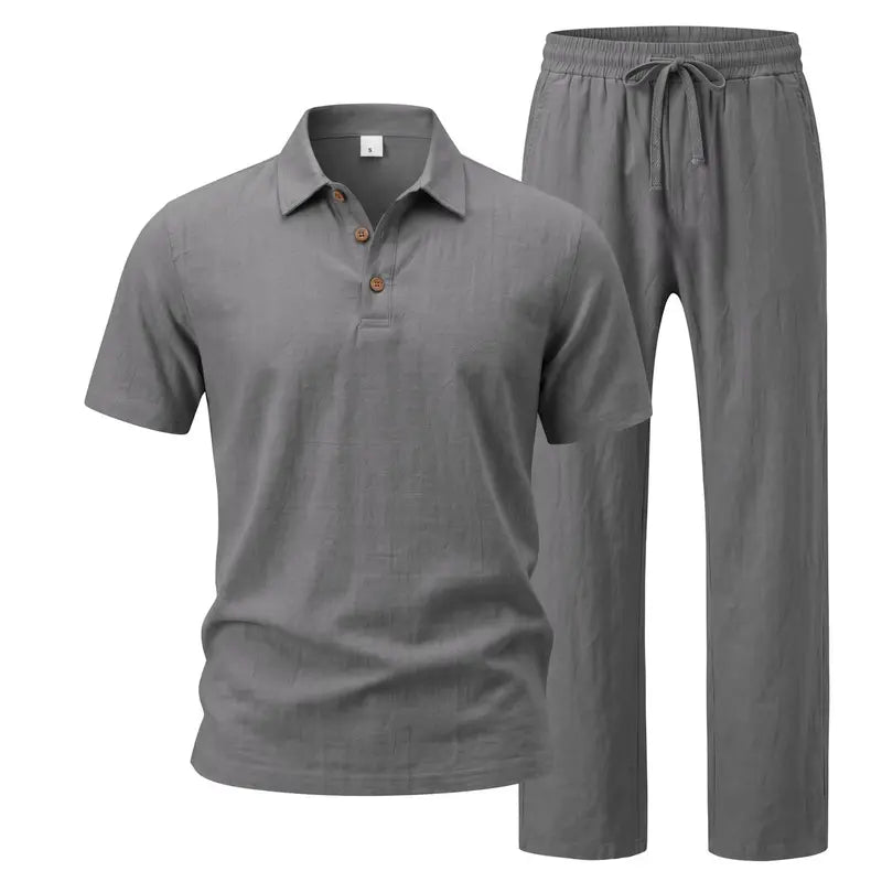 Men’s Linen-Blend Vacation Set