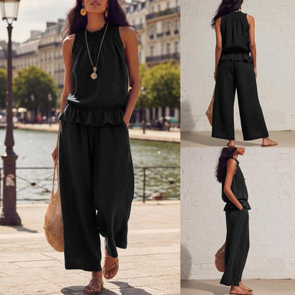 ☀️Women’s Breezy Linen-Blend Set