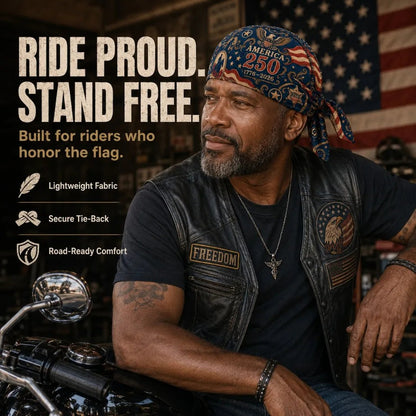 ⚡️Independence Day 49% OFF- 🏍️ America 250 Cycling Pirate Hat / Biker Headwrap