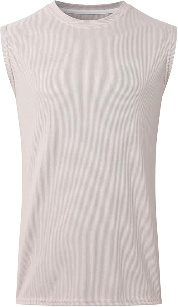 ✨Modern Knit Men's 2-Piece Leisure Suit – Sleeveless Tank Top & Lounge Pants