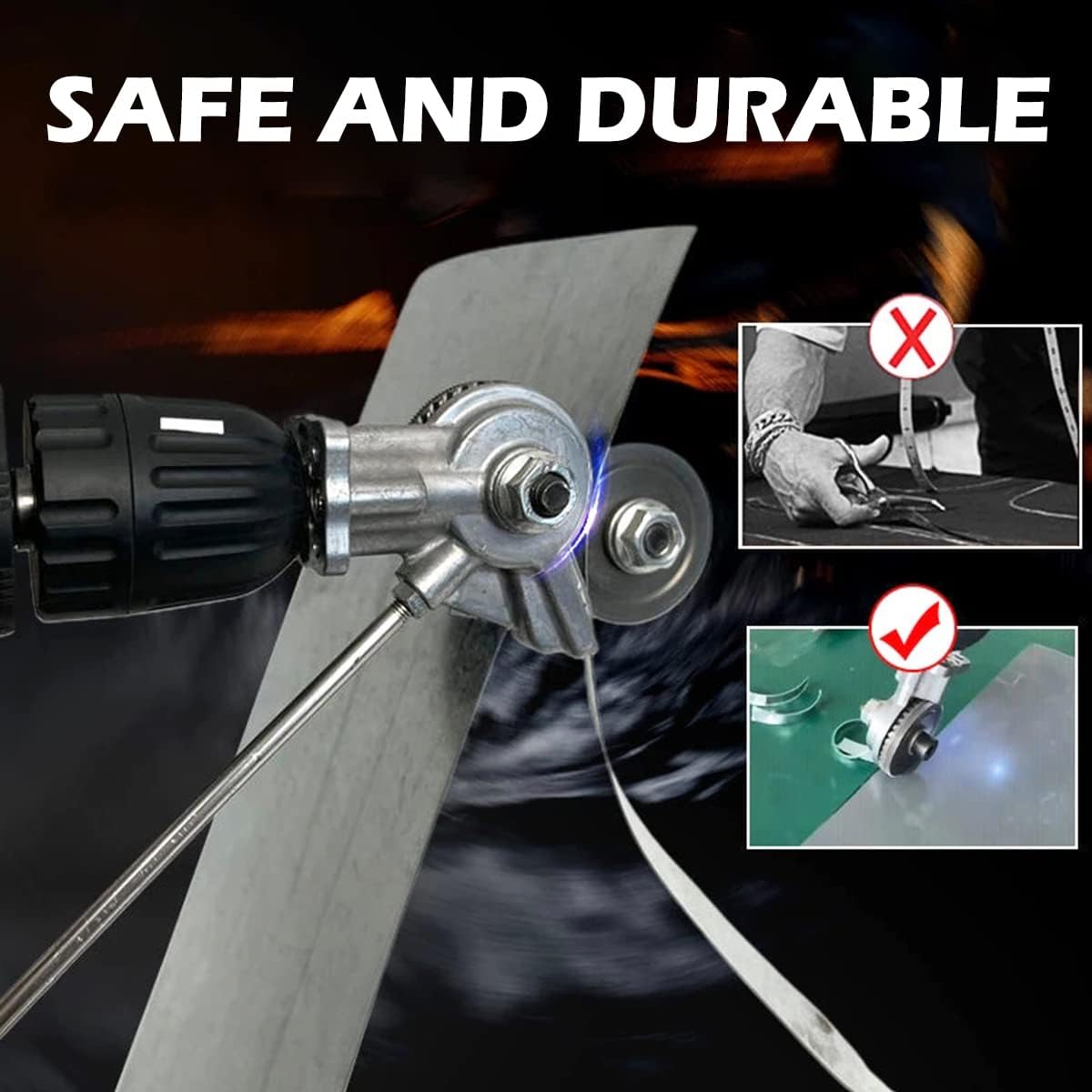 ⚙️ Heavy-Duty Metal Nibbler Drill Attachment