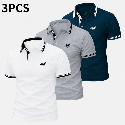 👔 3-Pack Men's Casual Polo Shirts