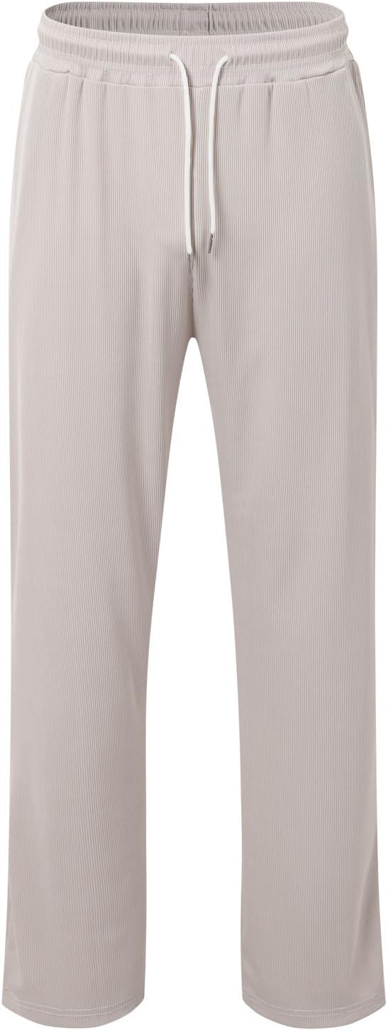 ✨Modern Knit Men's 2-Piece Leisure Suit – Sleeveless Tank Top & Lounge Pants