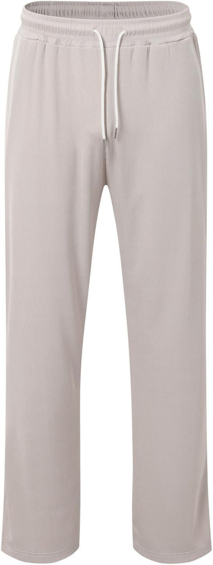 ✨Modern Knit Men's 2-Piece Leisure Suit – Sleeveless Tank Top & Lounge Pants