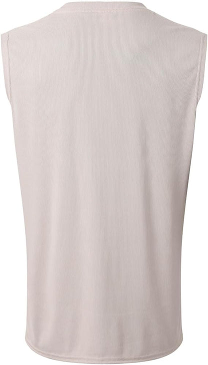 ✨Modern Knit Men's 2-Piece Leisure Suit – Sleeveless Tank Top & Lounge Pants
