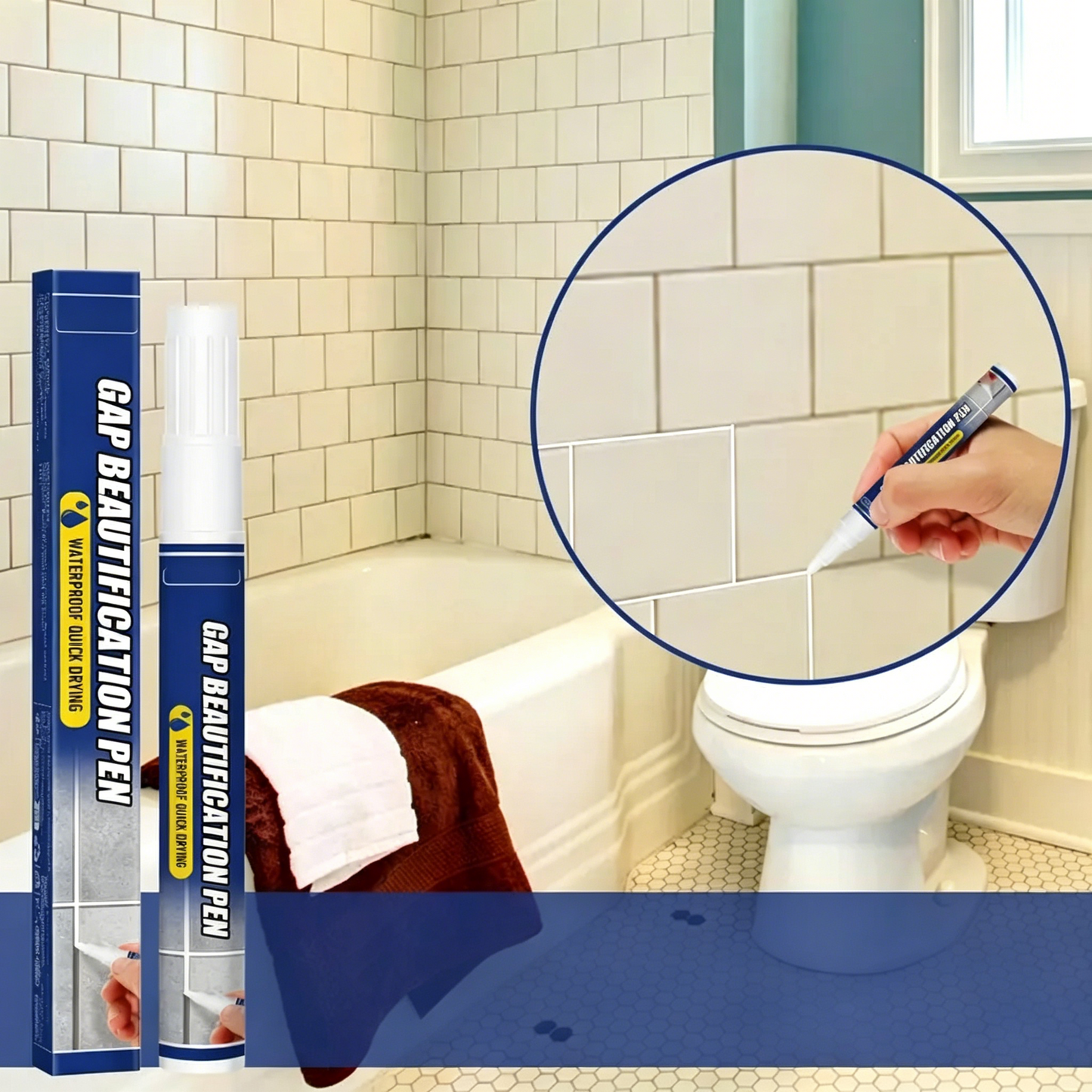🖊️ Waterproof Tile Grout Repair Pen