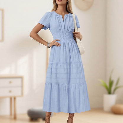 🌸 Women's Casual Boho Midi Beach Dress