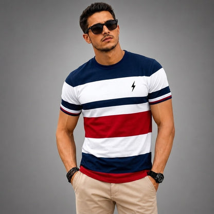 Men’s 3-Pack Color Block Slim Fit T-Shirts