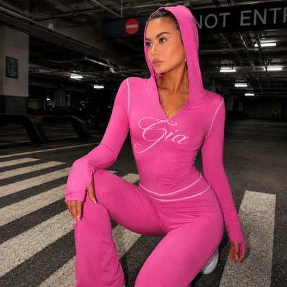 Women’s Y2K Zip-Up Hoodie Set