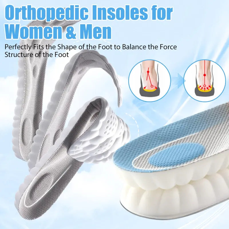 👟 Premium 4D Cloud Anti-Fatigue Insoles