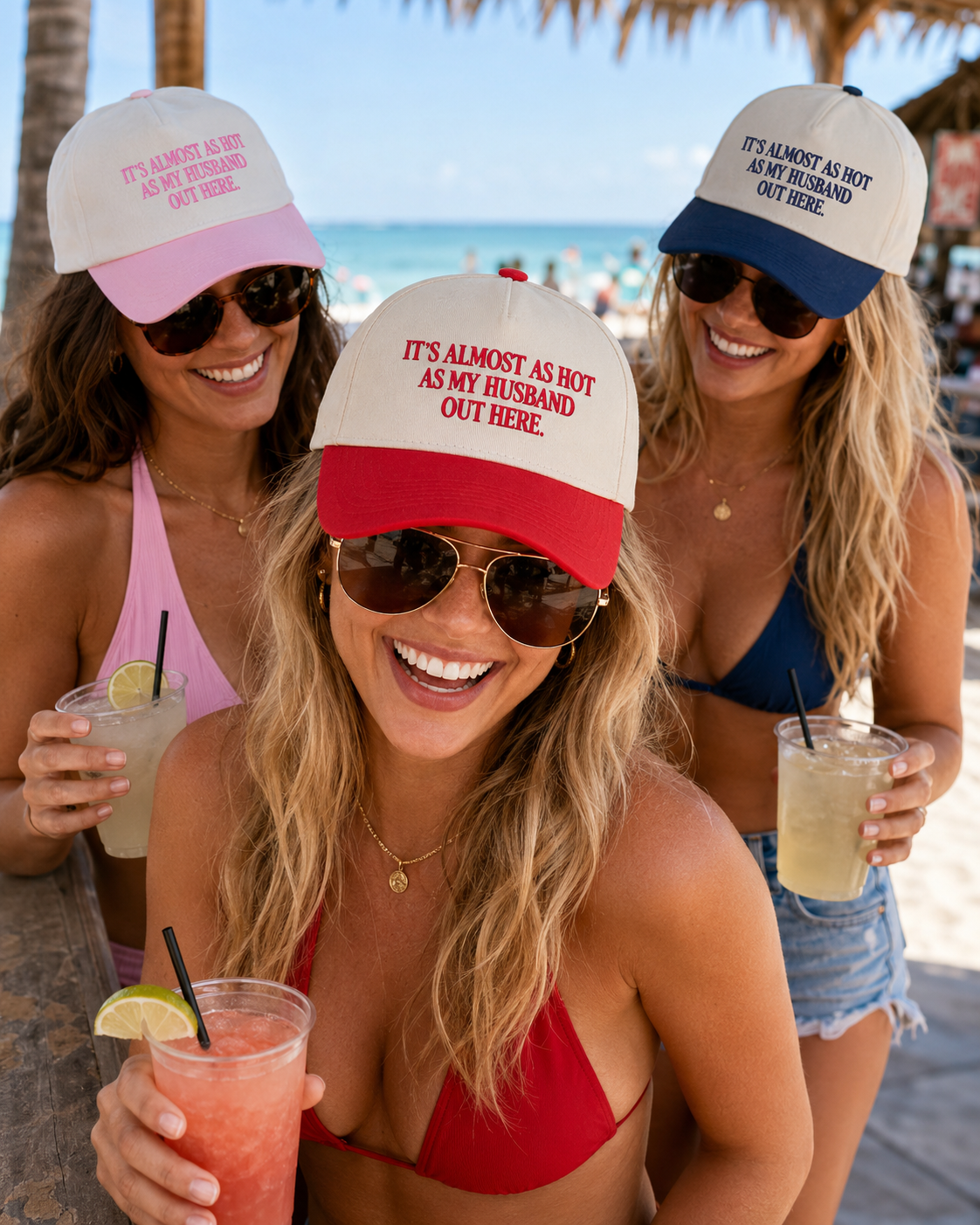 ☀️ "It's Almost As Hot As My Husband Out Here" Baseball Cap