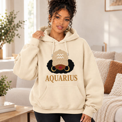 Full 12 Zodiac Afro Graphic Unisex Hoodie