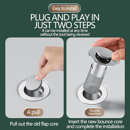 🚰 Universal Pop-Up Bathroom Sink Stopper