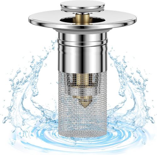 🚰 Universal Pop-Up Bathroom Sink Stopper