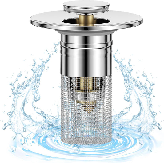 🚰 Universal Pop-Up Bathroom Sink Stopper