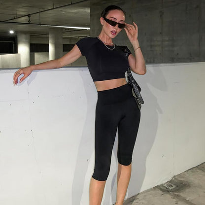 Women’s No-Front-Seam High-Waisted Scrunch Yoga Pants