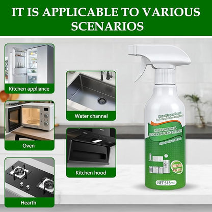 Professional Multi-Purpose Kitchen Degreaser Spray — Fast-Acting Enzymatic Formula ✨