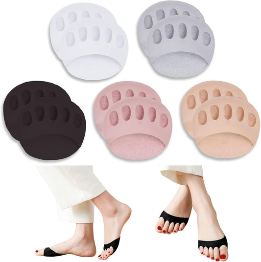 Cushioning Ice Silk High Heel Insoles (5-Pair Set)