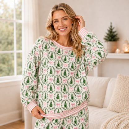 Women’s Festive Holiday Pajama Set